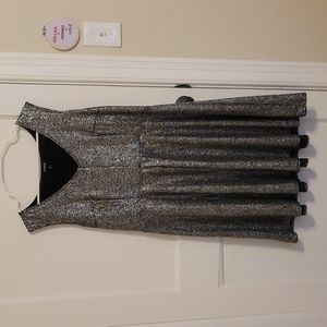 Black and Silver Cocktail Dress Size 2X